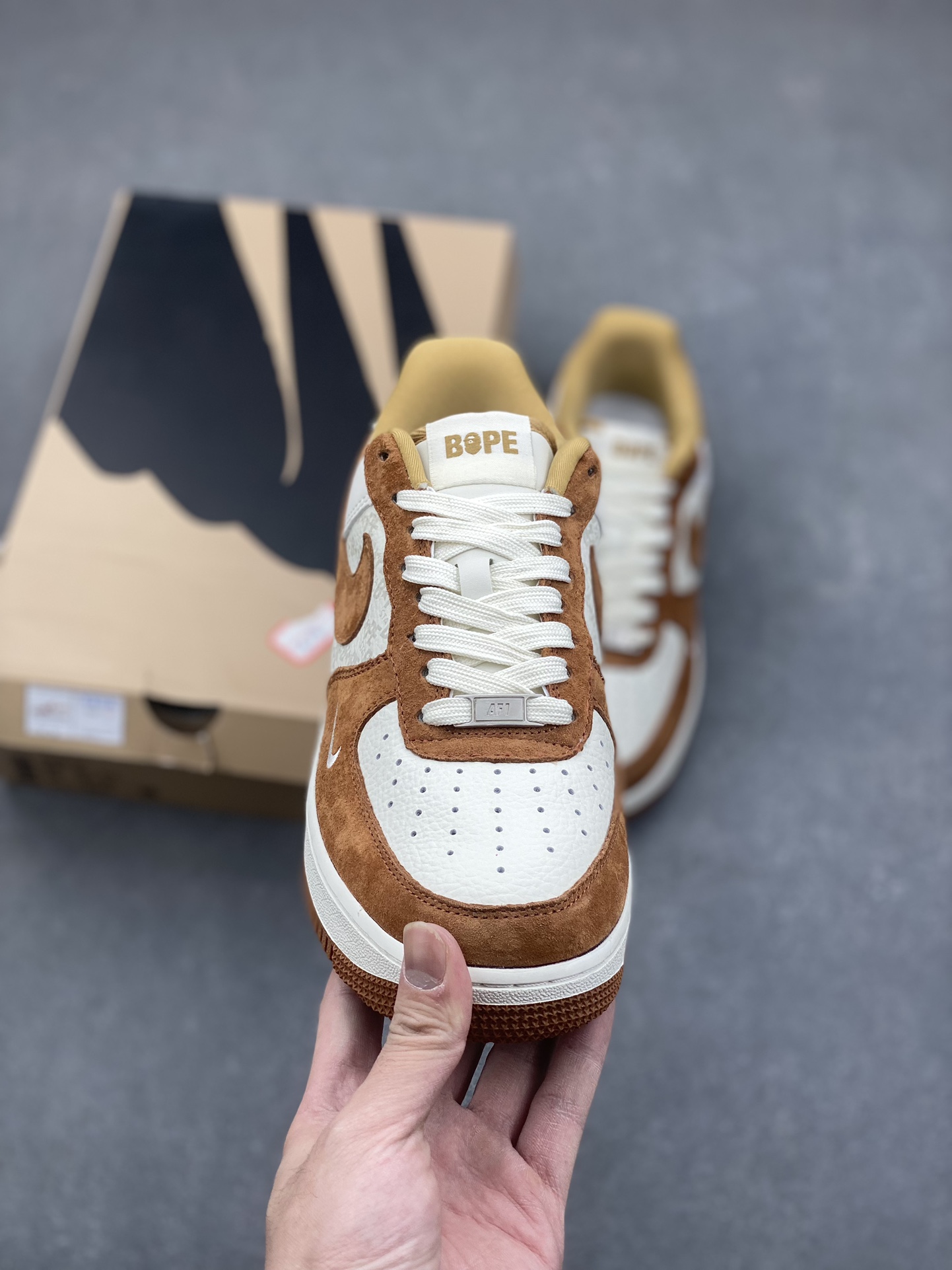 Air Force 1 '07 Low Brown Suede BAPE Collaboration - Premium Quality 3 i1733158602 4974 2