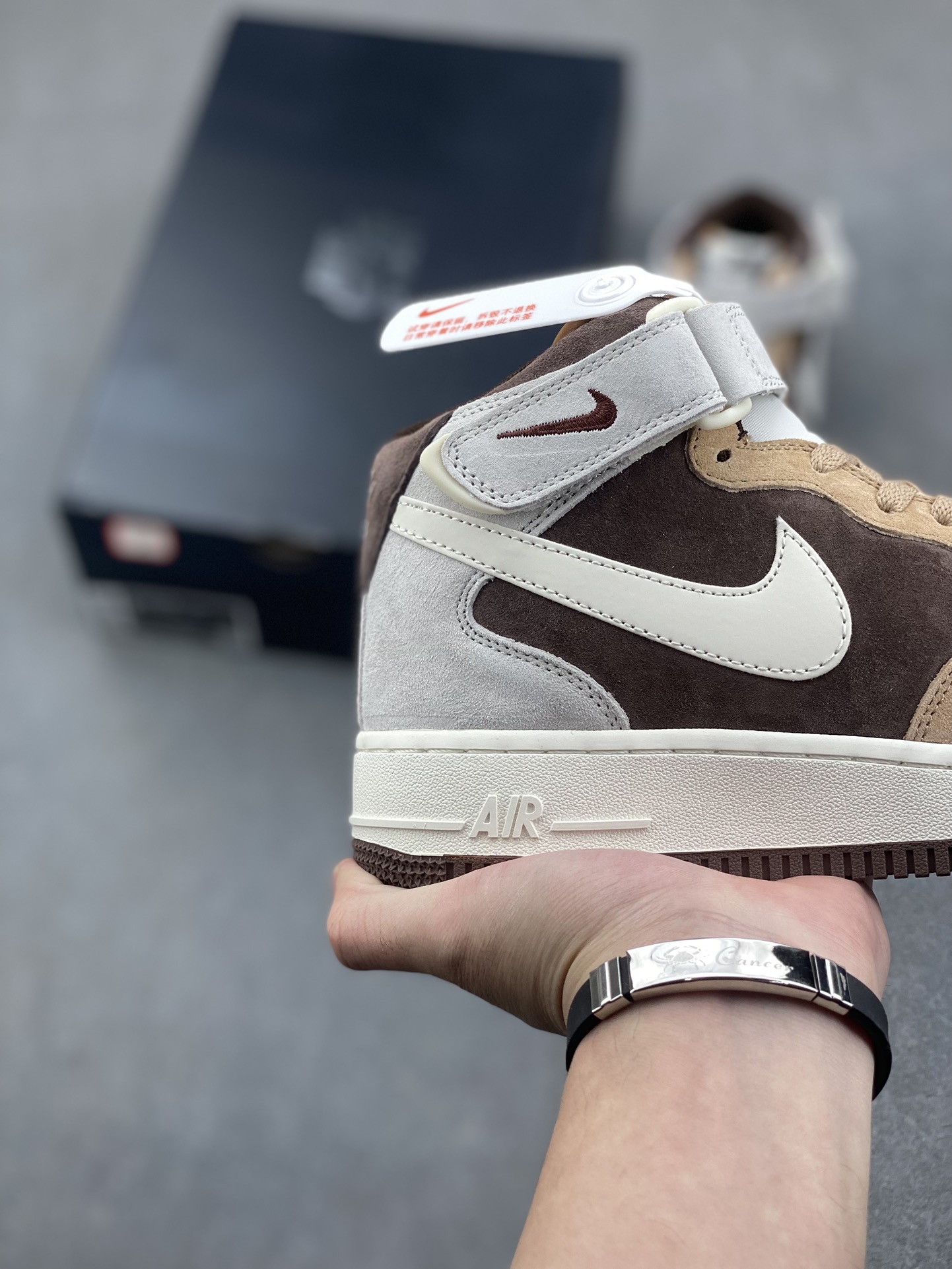 Nike Air Force 1 MID '07 Suede Coffee Bean Casual Shoes 6 i1733245197 8621 5