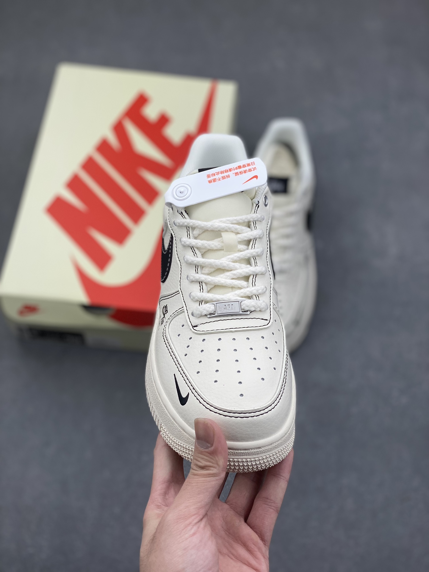 Nike Air Force 1 '07 Low Stussy Collab - Cream/Black, Limited Edition Shoes 3 i1733246418 5961 7
