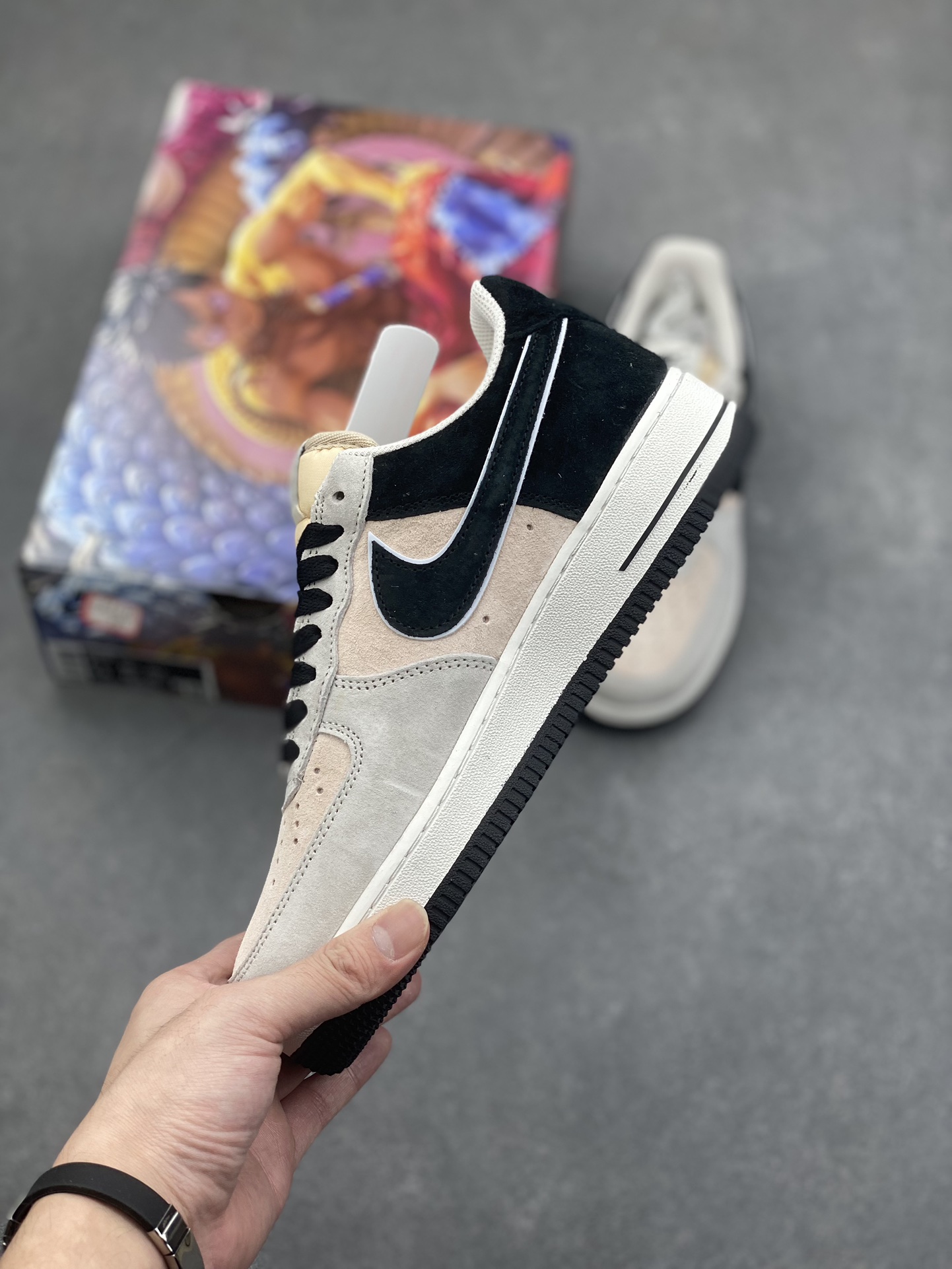 Nike Air Force 1 Low '07 Suede Sneakers - Grey/Black Casual Shoes 4 i1733329241 2819 6