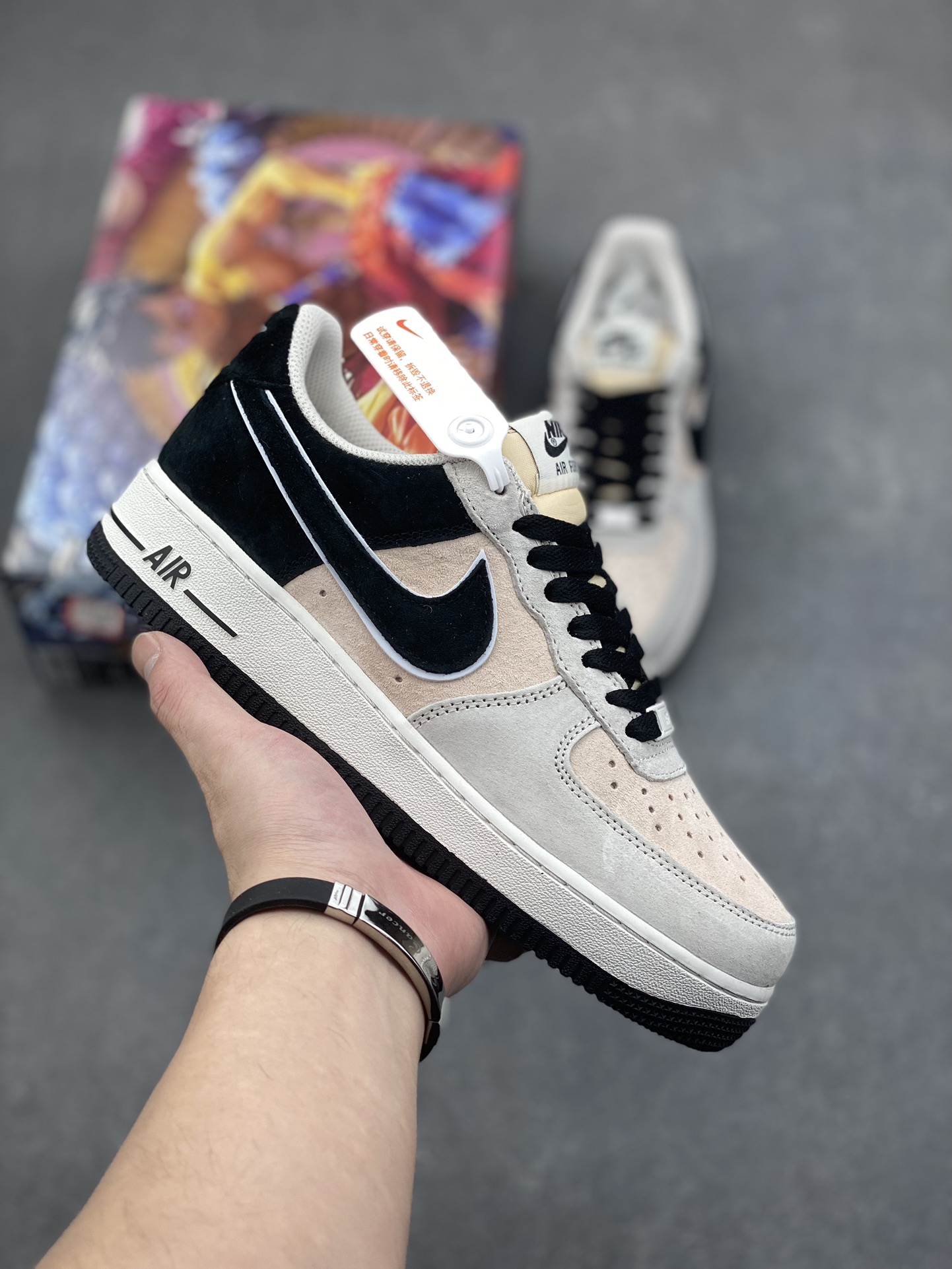 Nike Air Force 1 Low '07 Suede Sneakers - Grey/Black Casual Shoes 2 i1733329241 77 8