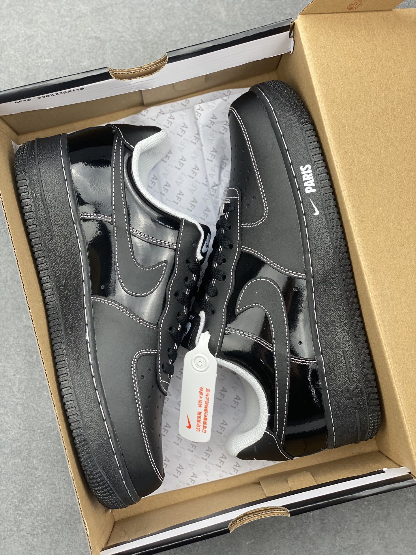 Nike Air Force 1 '07 Low Black/White Cushioned Fashion Sneakers HF4084-001 10 i1733329298 8461 4