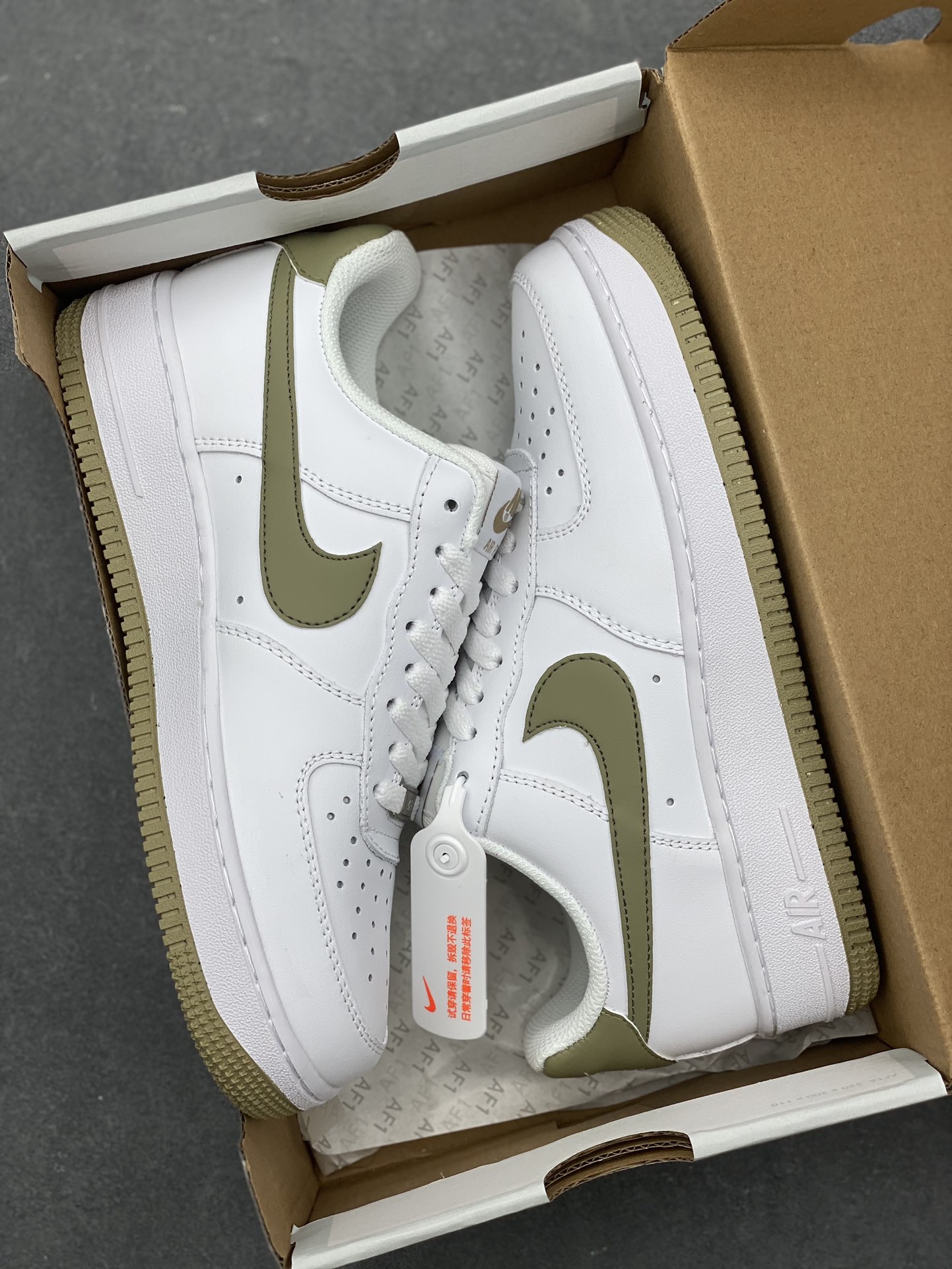 Nike Air Force 1 Low White Olive Canvas Sneakers FJ4146-110 10 i1733329577 1673 8