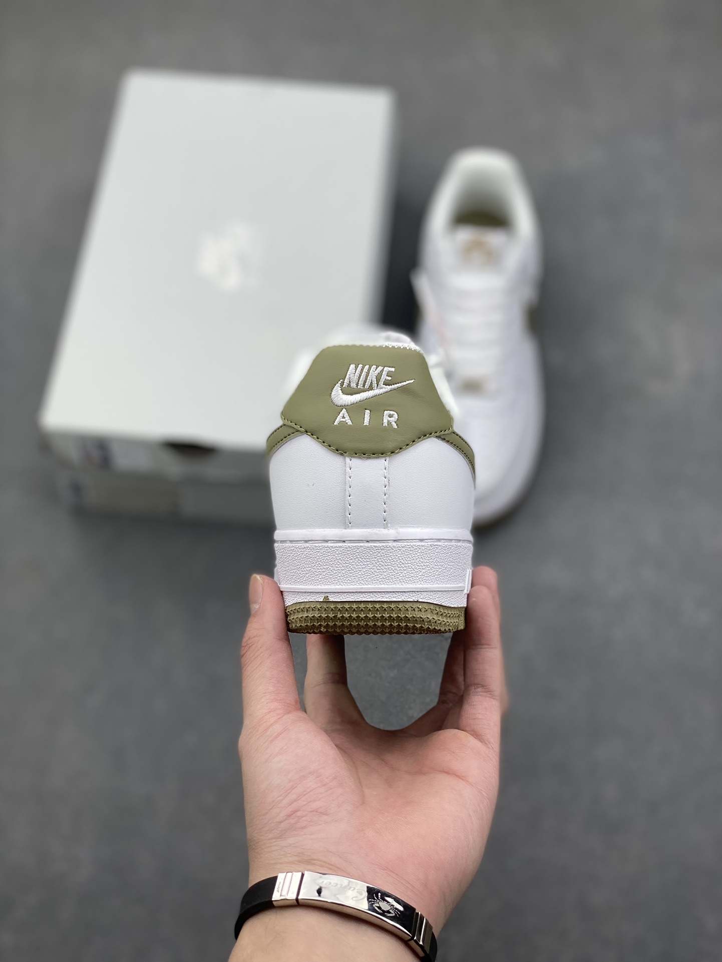 Nike Air Force 1 Low White Olive Canvas Sneakers FJ4146-110 5 i1733329577 6189 5