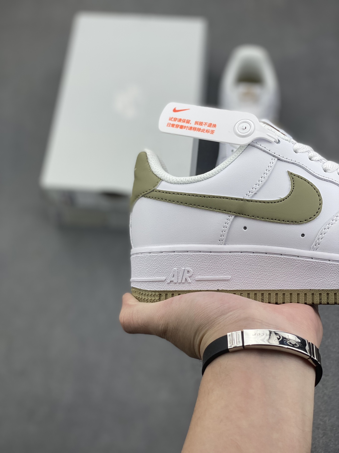Nike Air Force 1 Low White Olive Canvas Sneakers FJ4146-110 6 i1733329577 7317 1