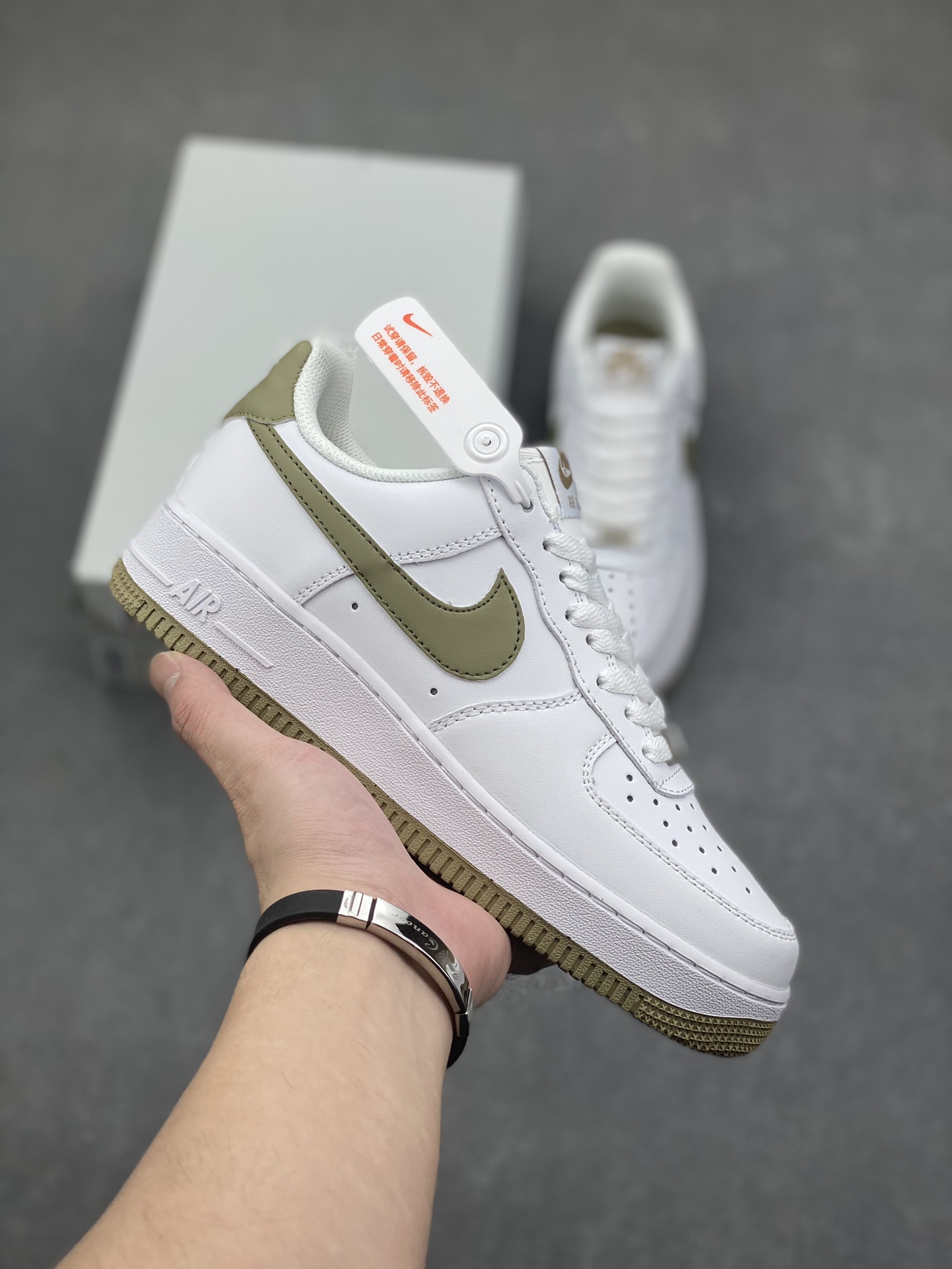 Nike Air Force 1 Low White Olive Canvas Sneakers FJ4146-110 2 i1733329577 9339 2