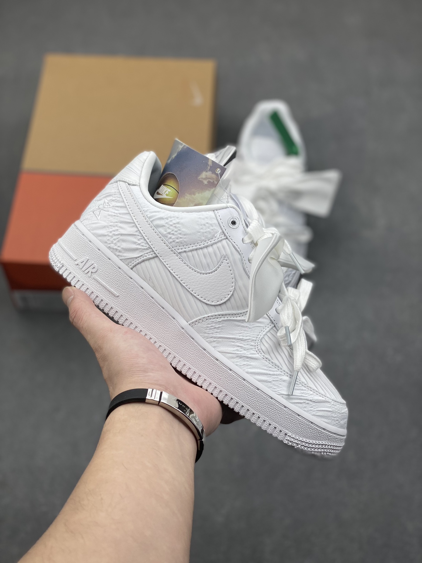 Nike Air Force 1 Low White Textured Leather Sneakers DV4244-111 2 i1733329646 1947 4