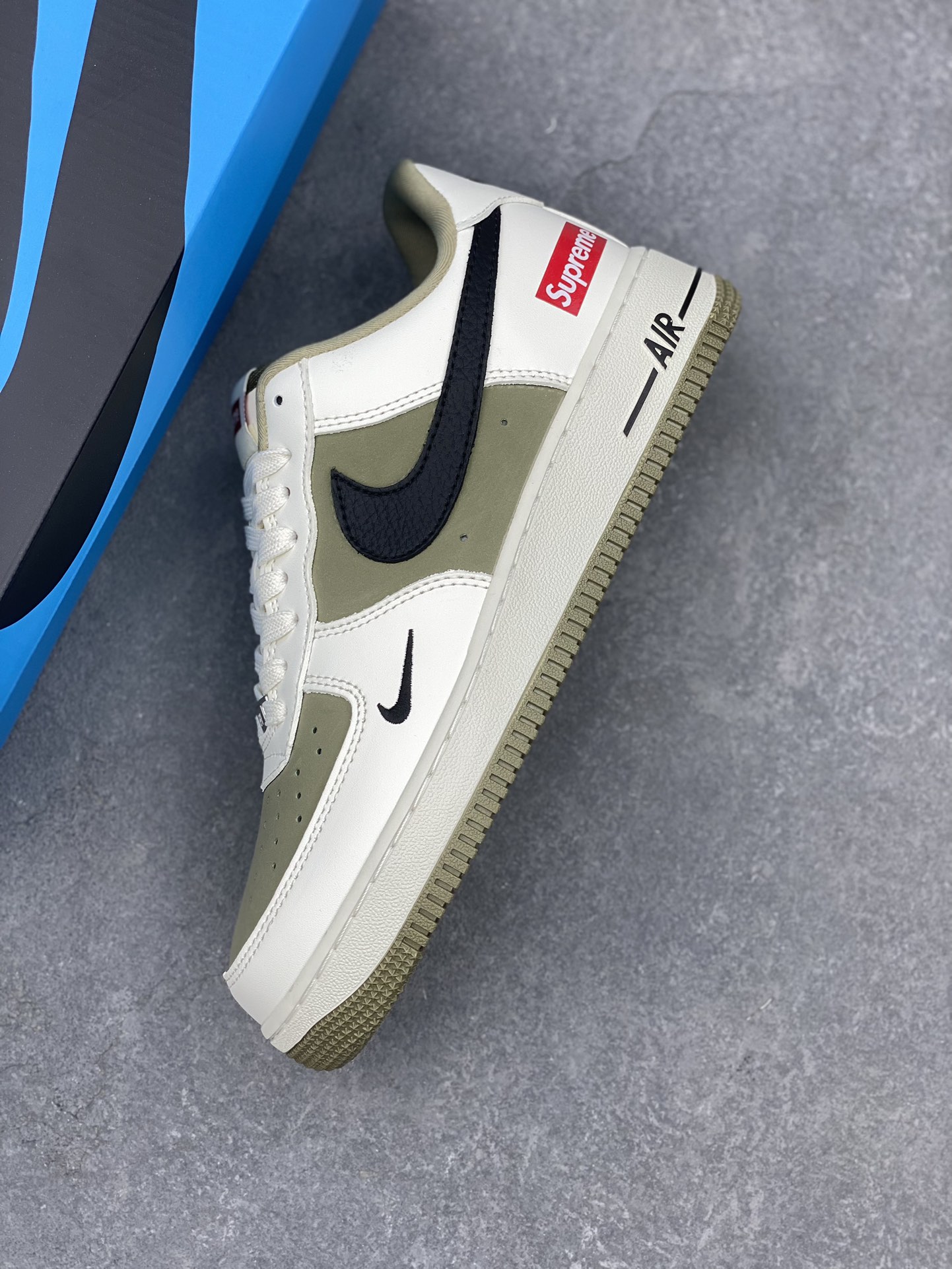 Nike Air Force 1 '07 Low Supreme Collab Military Green - Size 36-45 8 i1733329789 4052 8