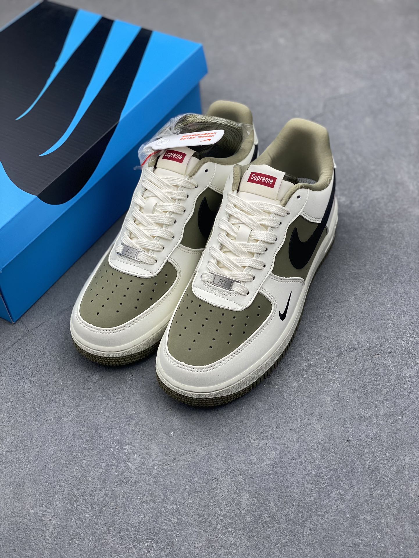 Nike Air Force 1 '07 Low Supreme Collab Military Green - Size 36-45 9 i1733329789 9101 5