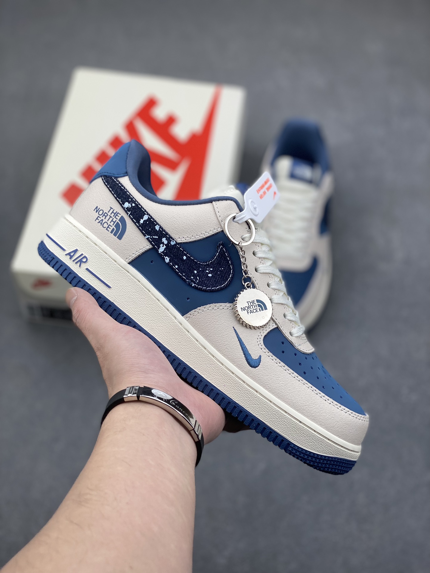 Nike Air Force 1 '07 Low The North Face Collab Sneakers - Blue/Cream 2 i1733418407 7547 6