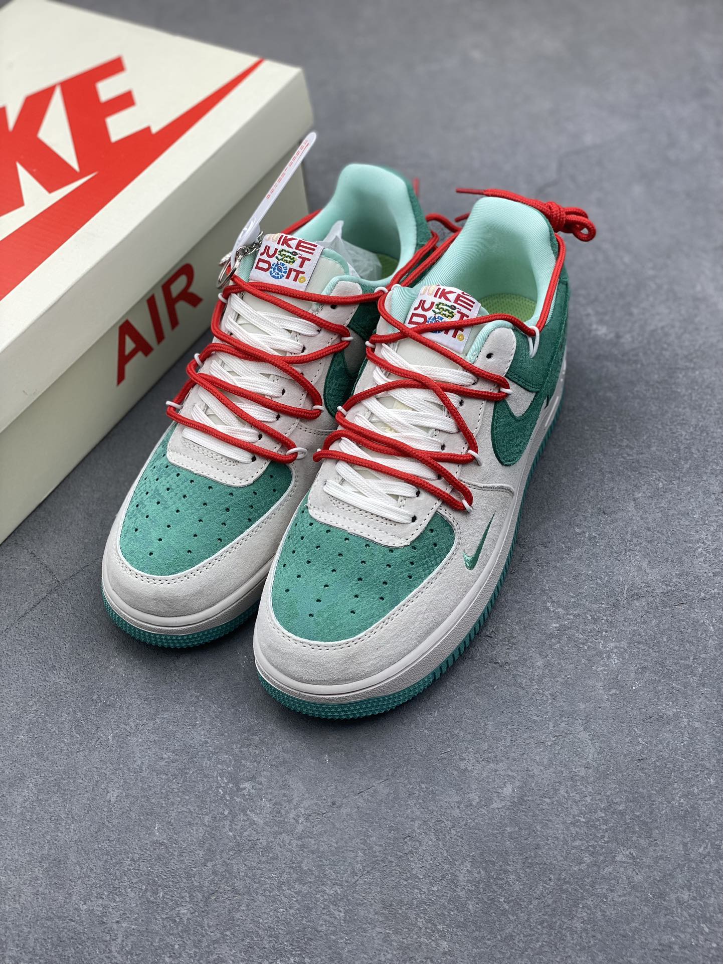 Nike Air Force 1 '07 Low Gucci Stone Island Grey Green Sneakers 9 i1733418481 4237 5