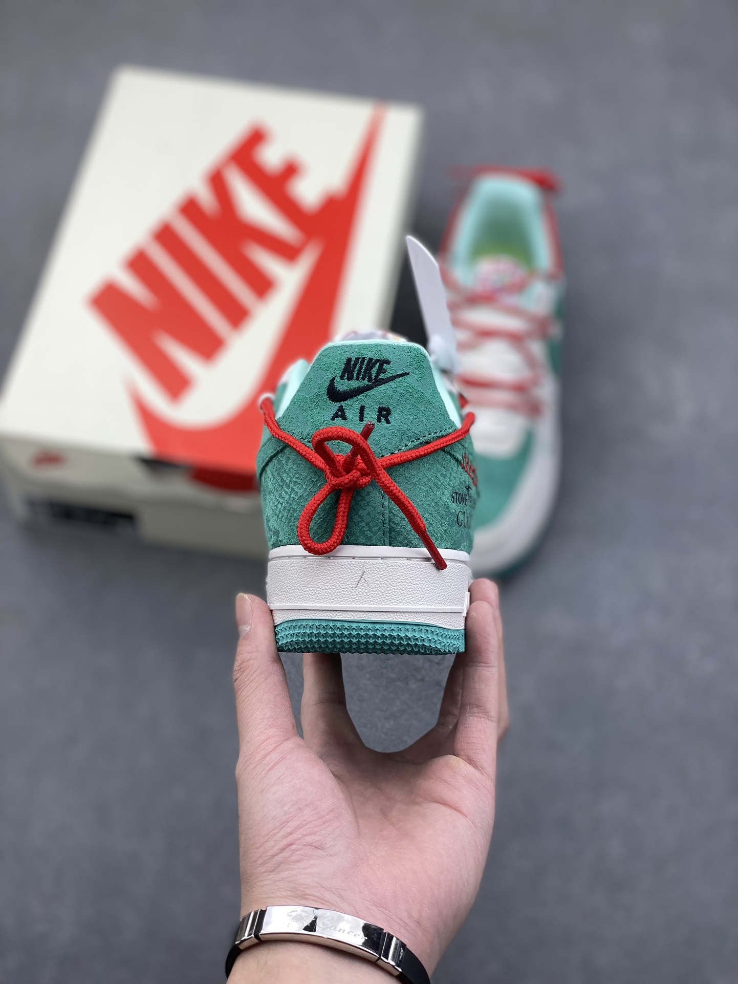 Nike Air Force 1 '07 Low Gucci Stone Island Grey Green Sneakers 5 i1733418481 8173 3