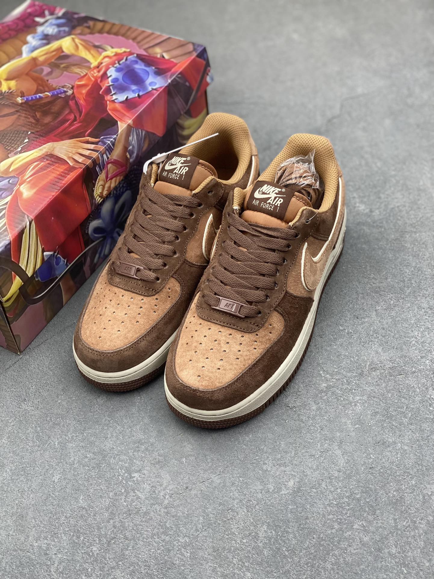 Nike Air Force 1 Low '07 Brown Suede Sneakers - Casual Comfort 9 i1733590955 1385 4