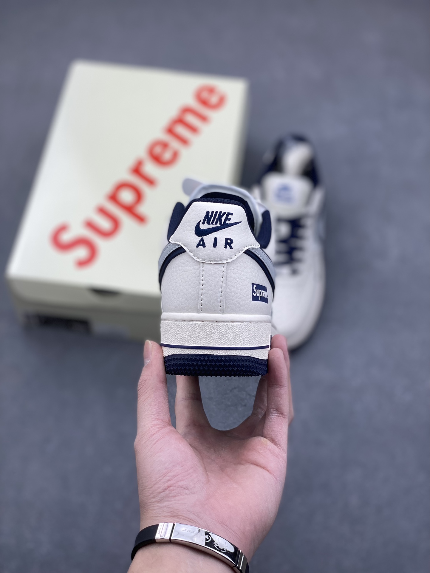 Nike Air Force 1 '07 Low Supreme Collab Sneakers - Blue Shadow 5 i1733728829 765 5
