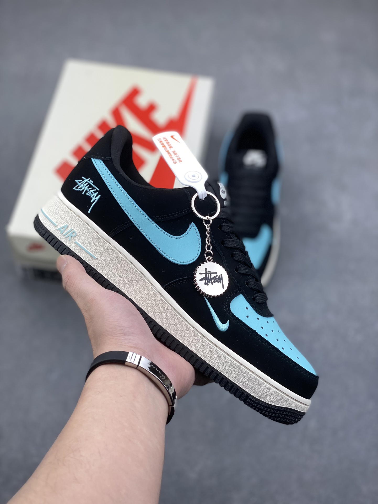 Nike Air Force 1 '07 Low Stussy Black Tiffany & Co. Sneakers 2 i1733729021 2721 8