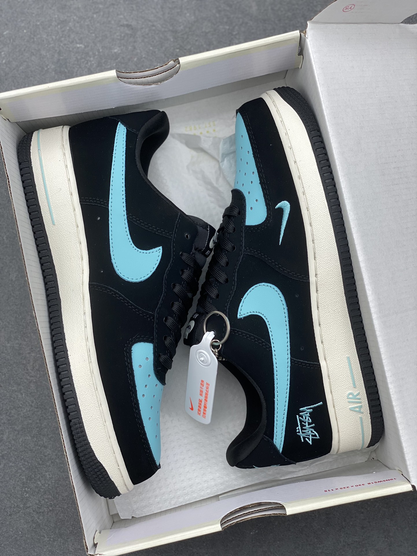 Nike Air Force 1 '07 Low Stussy Black Tiffany & Co. Sneakers 10 i1733729021 2912 3