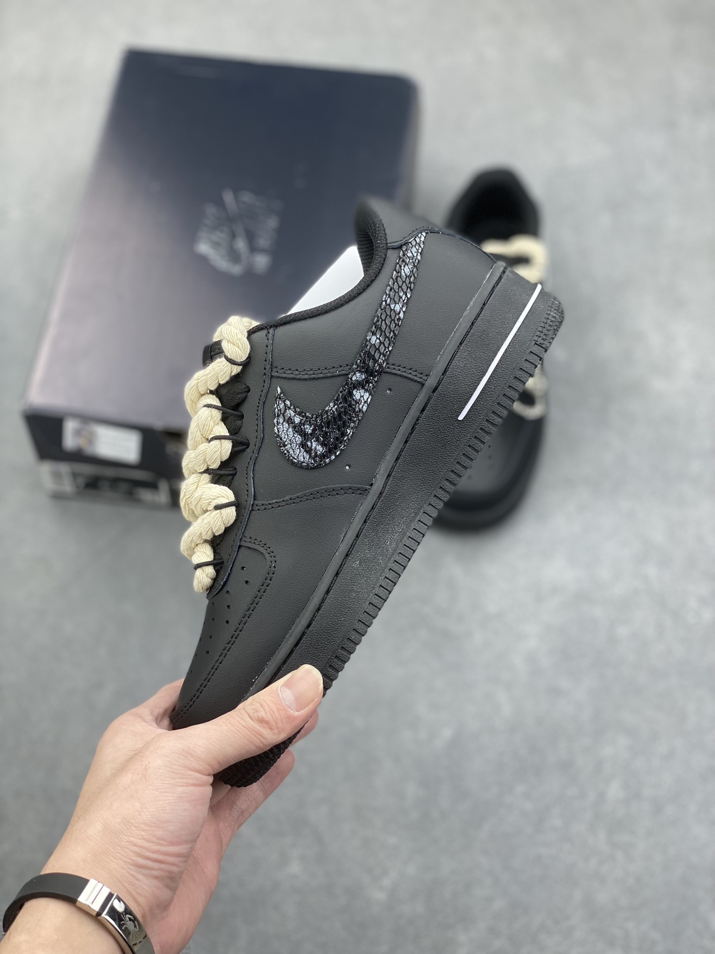 Nike Air Force 1 '07 Low Black Snake Casual Sneakers CW2288-001 4 i1733772222 368 6