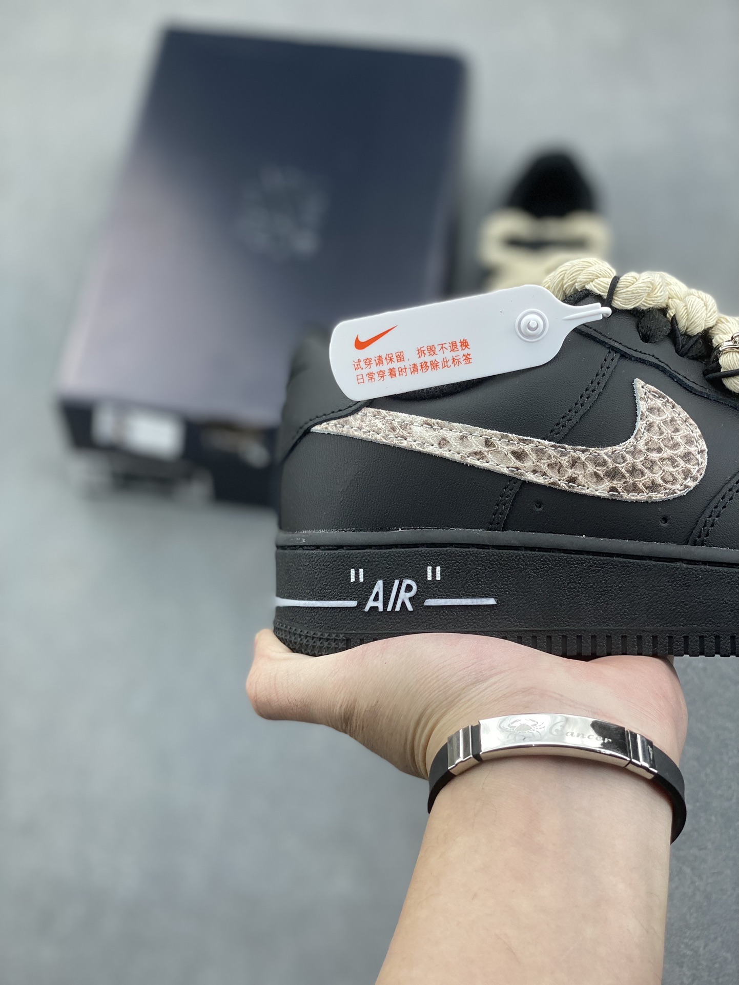 Nike Air Force 1 '07 Low Black Snake Casual Sneakers CW2288-001 6 i1733772222 5024 8