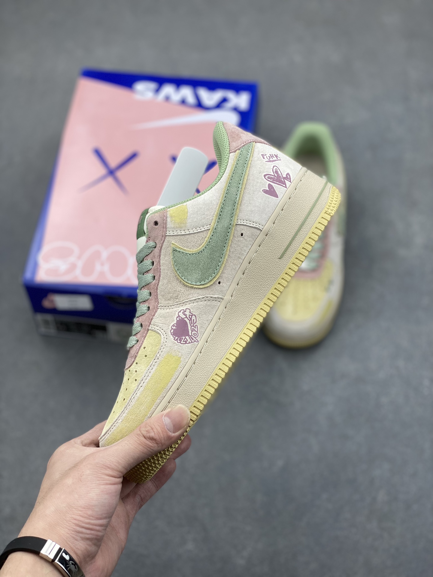 Nike Air Force 1 Low 'Peach Trees' Custom Sneakers - Limited Edition 4 i1733772353 1936 3