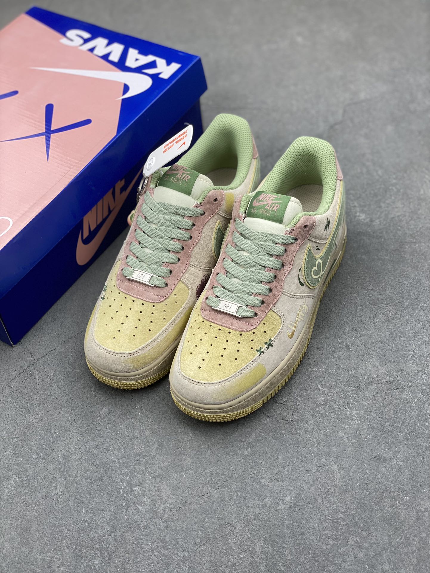 Nike Air Force 1 Low 'Peach Trees' Custom Sneakers - Limited Edition 9 i1733772353 3867 5