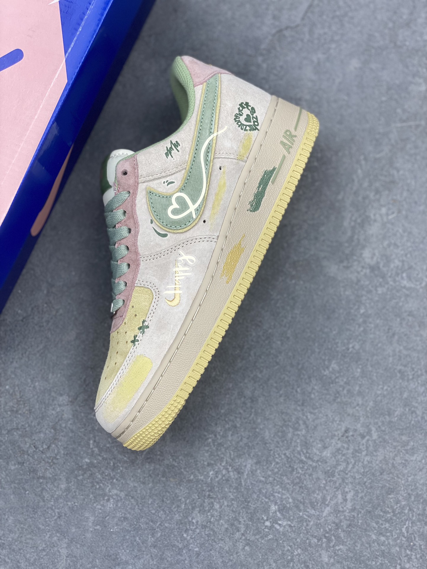Nike Air Force 1 Low 'Peach Trees' Custom Sneakers - Limited Edition 8 i1733772353 4319 2