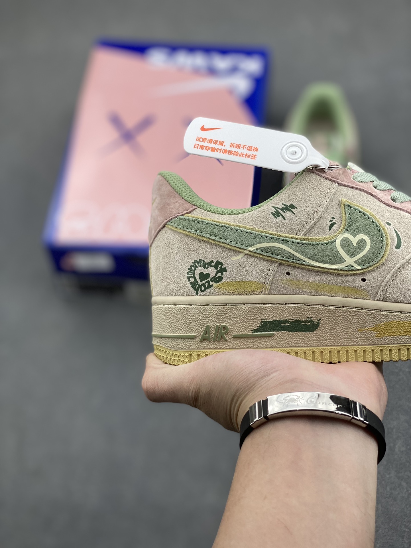 Nike Air Force 1 Low 'Peach Trees' Custom Sneakers - Limited Edition 6 i1733772353 5939 1