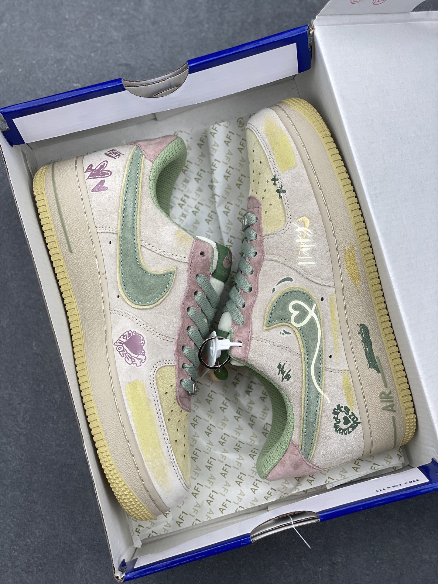 Nike Air Force 1 Low 'Peach Trees' Custom Sneakers - Limited Edition 10 i1733772353 647 4