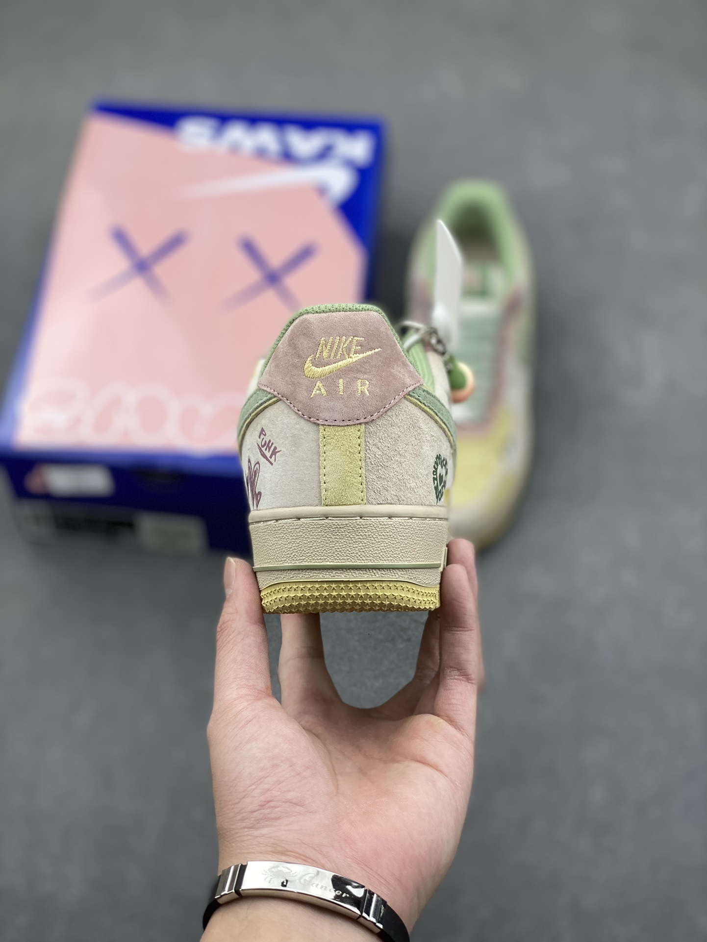 Nike Air Force 1 Low 'Peach Trees' Custom Sneakers - Limited Edition 5 i1733772353 847 8