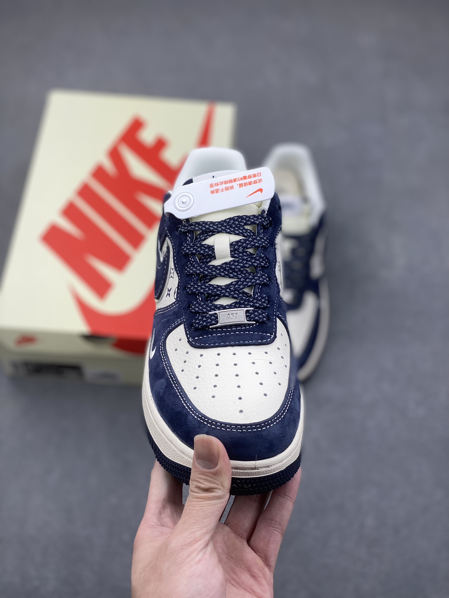Nike Air Force 1 '07 Low Stussy Deep Blue Red Sneakers 3 i1733772414 5433 0