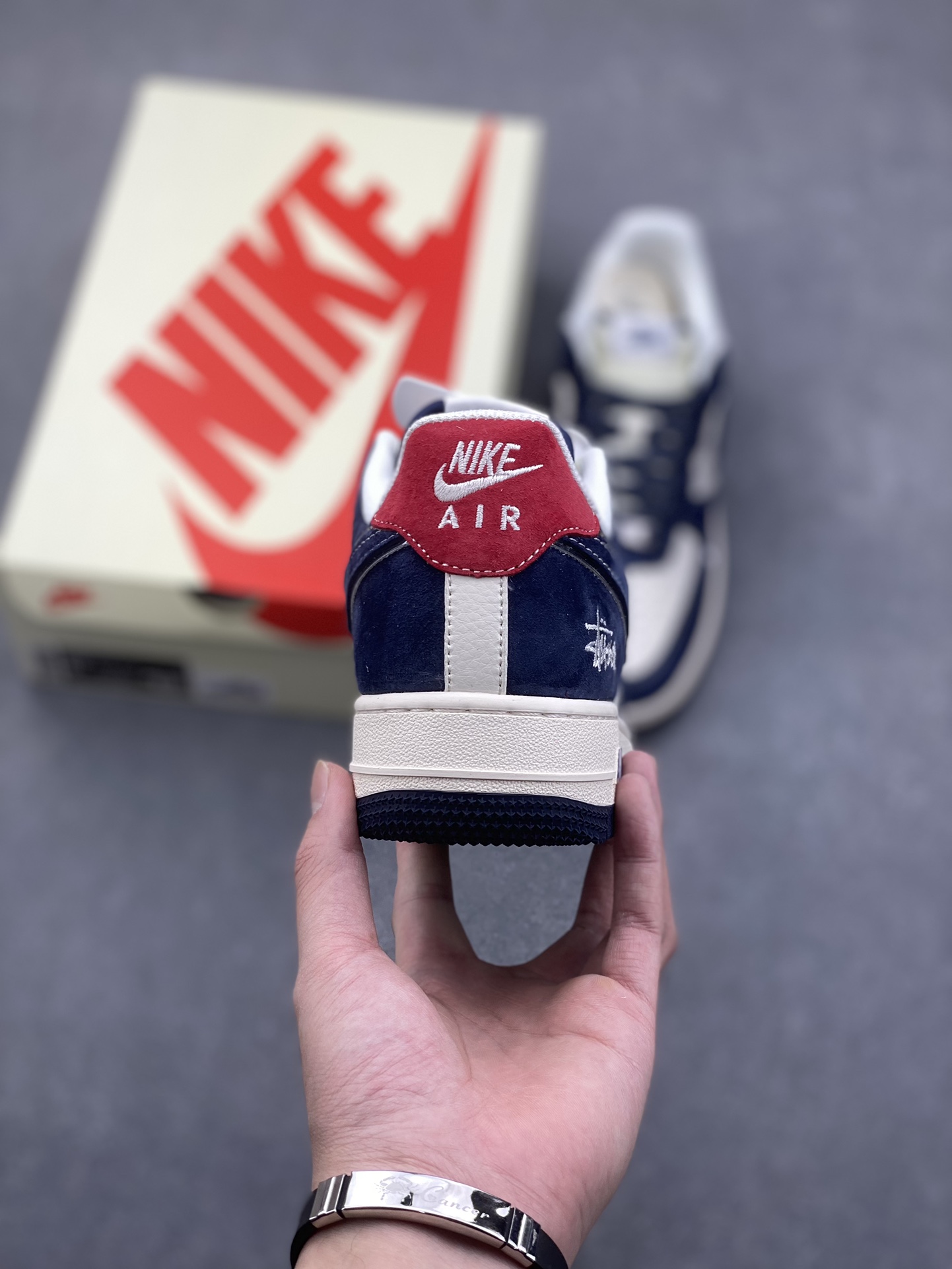Nike Air Force 1 '07 Low Stussy Deep Blue Red Sneakers 5 i1733772415 6158 0