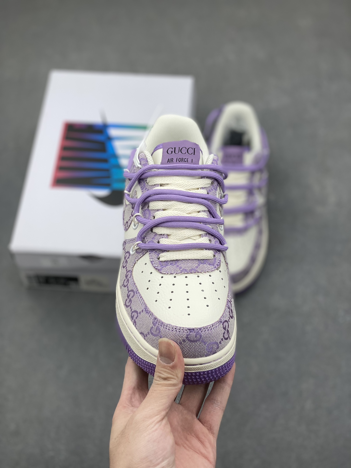 Nike Air Force 1 x Gucci Purple Sneakers Designer Collaboration Shoes 3 i1733848675 8229 2