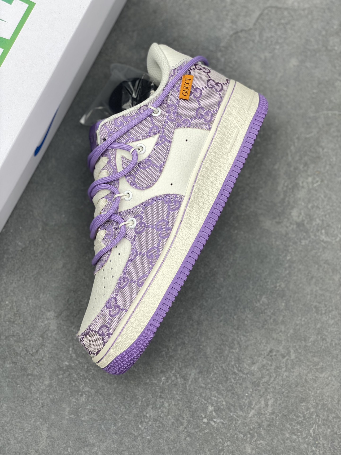 Nike Air Force 1 x Gucci Purple Sneakers Designer Collaboration Shoes 8 i1733848675 852 4