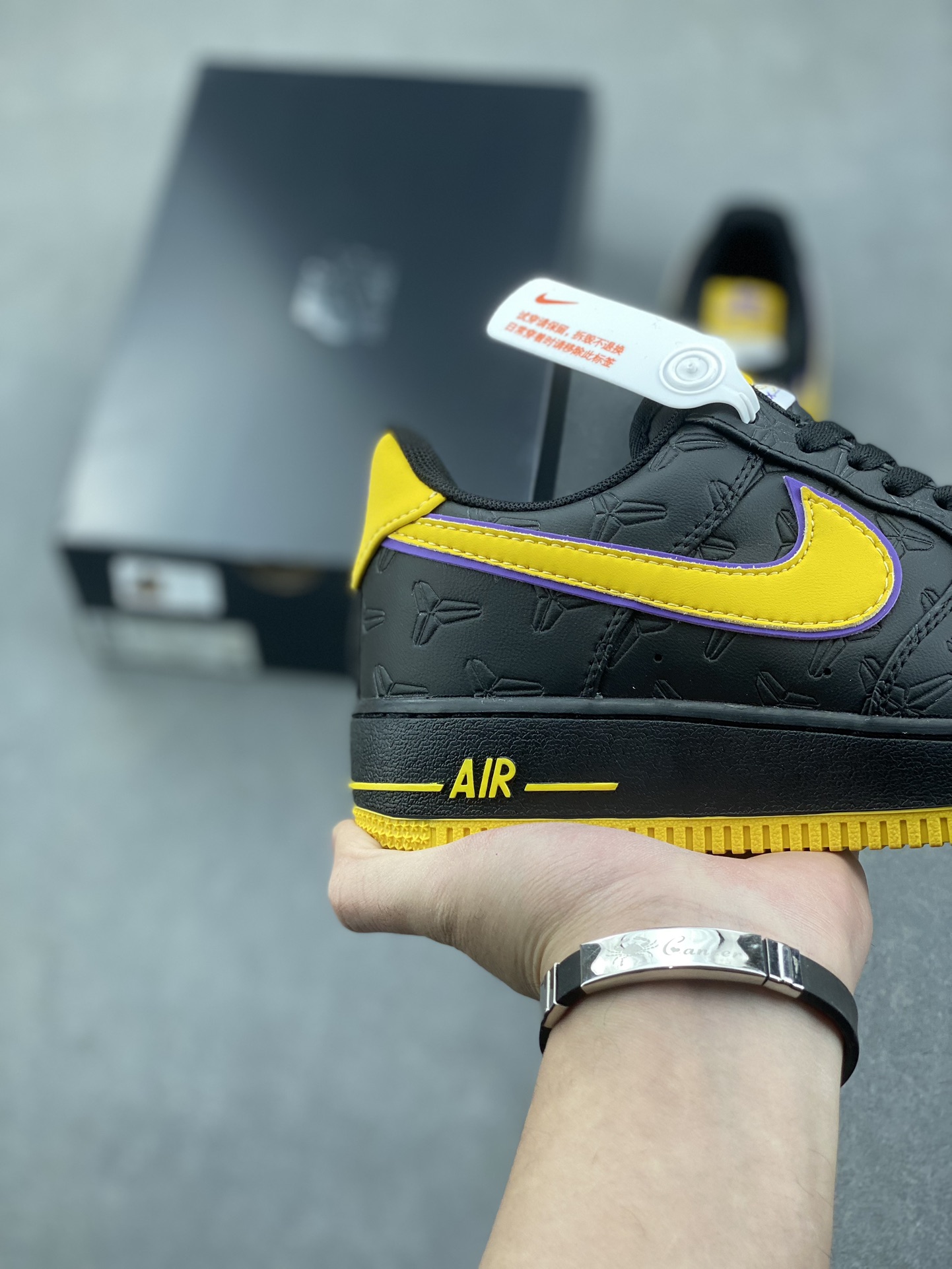 Nike Air Force 1 '07 Low Black Mamba Lakers Shoes HV5122-001 6 i1733849243 1507 2