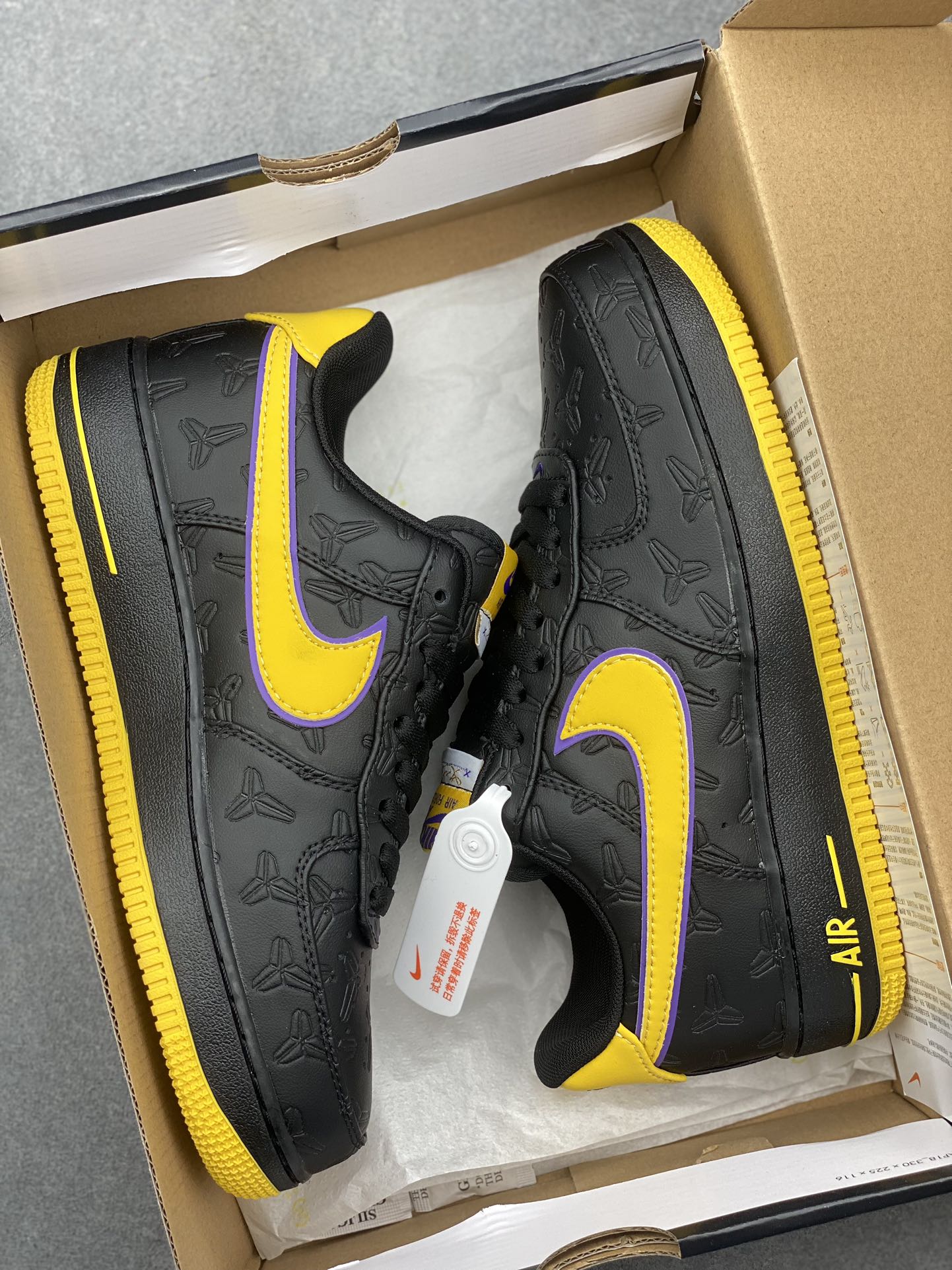 Nike Air Force 1 '07 Low Black Mamba Lakers Shoes HV5122-001 10 i1733849243 2301 8