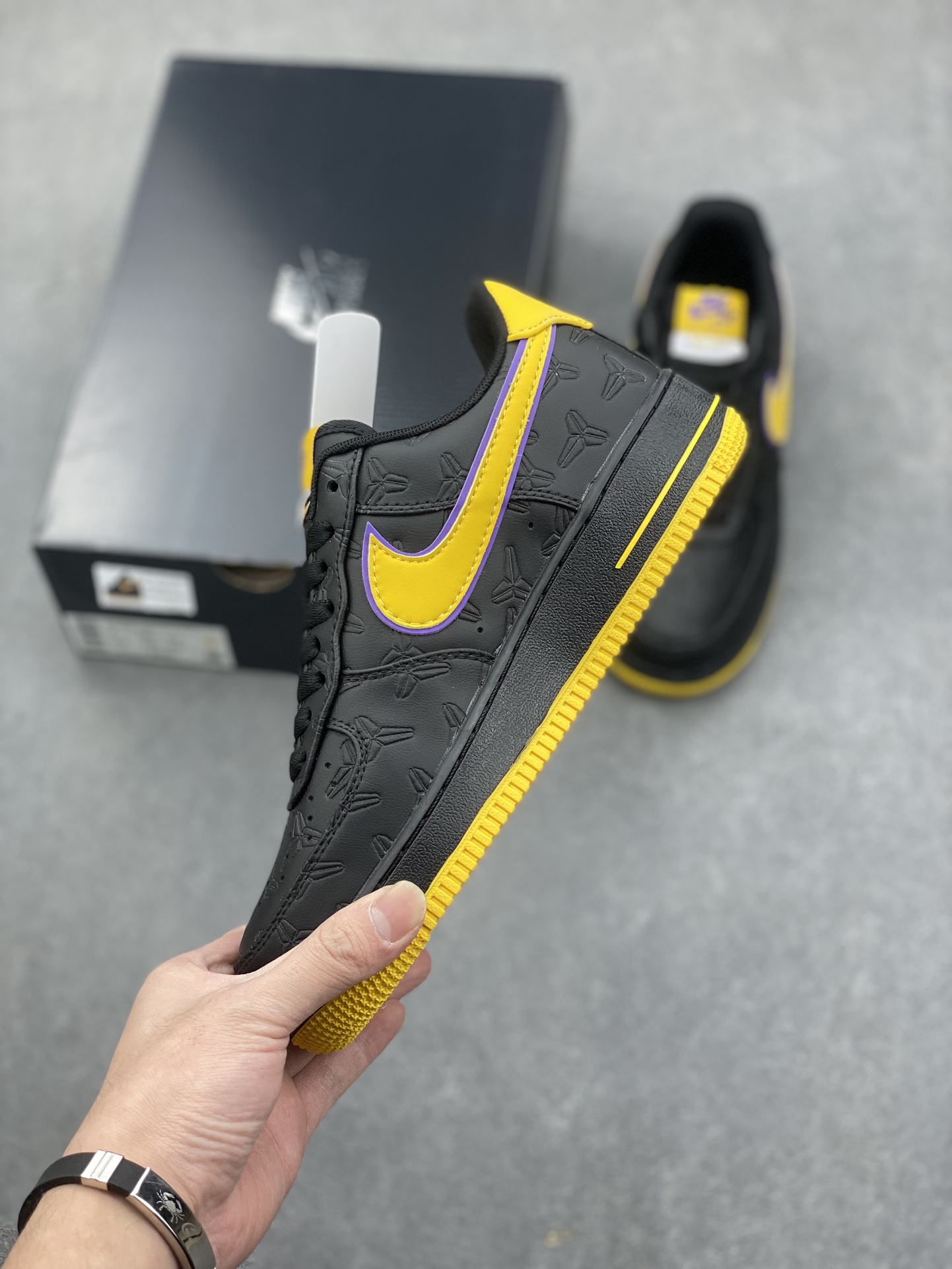 Nike Air Force 1 '07 Low Black Mamba Lakers Shoes HV5122-001 4 i1733849243 8450 7