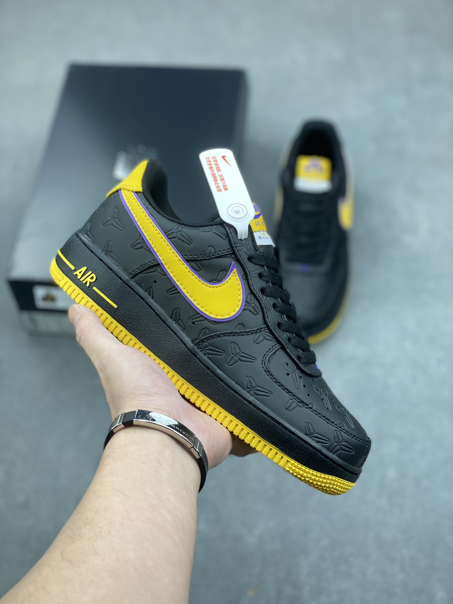 Nike Air Force 1 '07 Low Black Mamba Lakers Shoes HV5122-001 2 i1733849243 8841 1