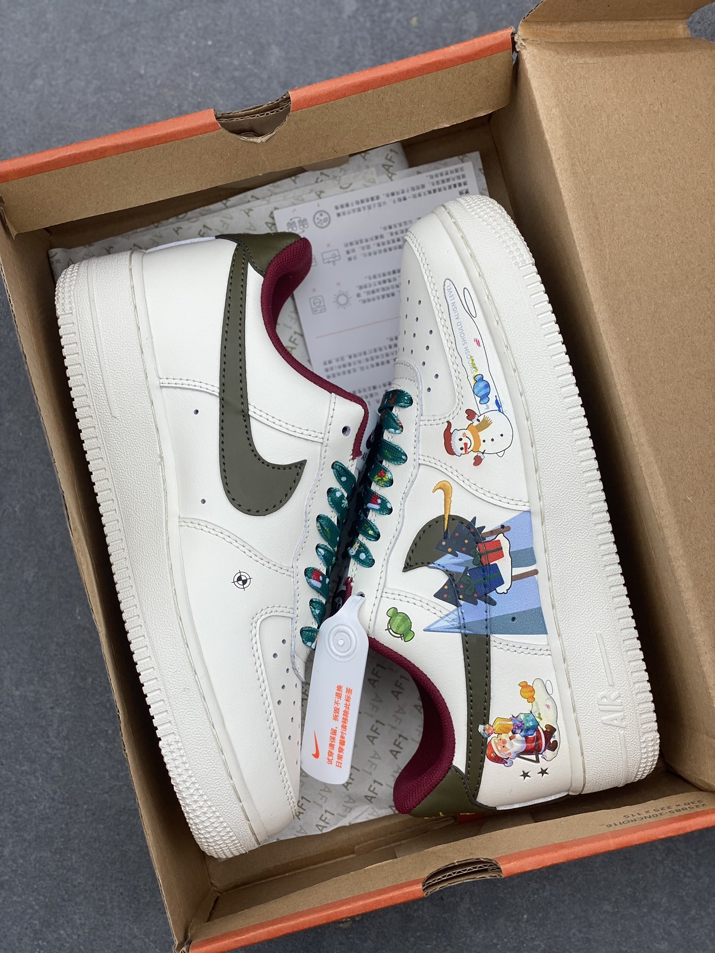 Nike Air Force 1 Low Christmas Party Custom Sneakers - Festive Holiday Style 10 i1734070963 6301 8