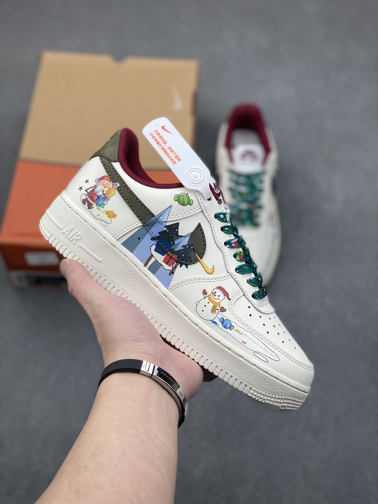 Nike Air Force 1 Low Christmas Party Custom Sneakers - Festive Holiday Style 2 i1734070963 8175 3