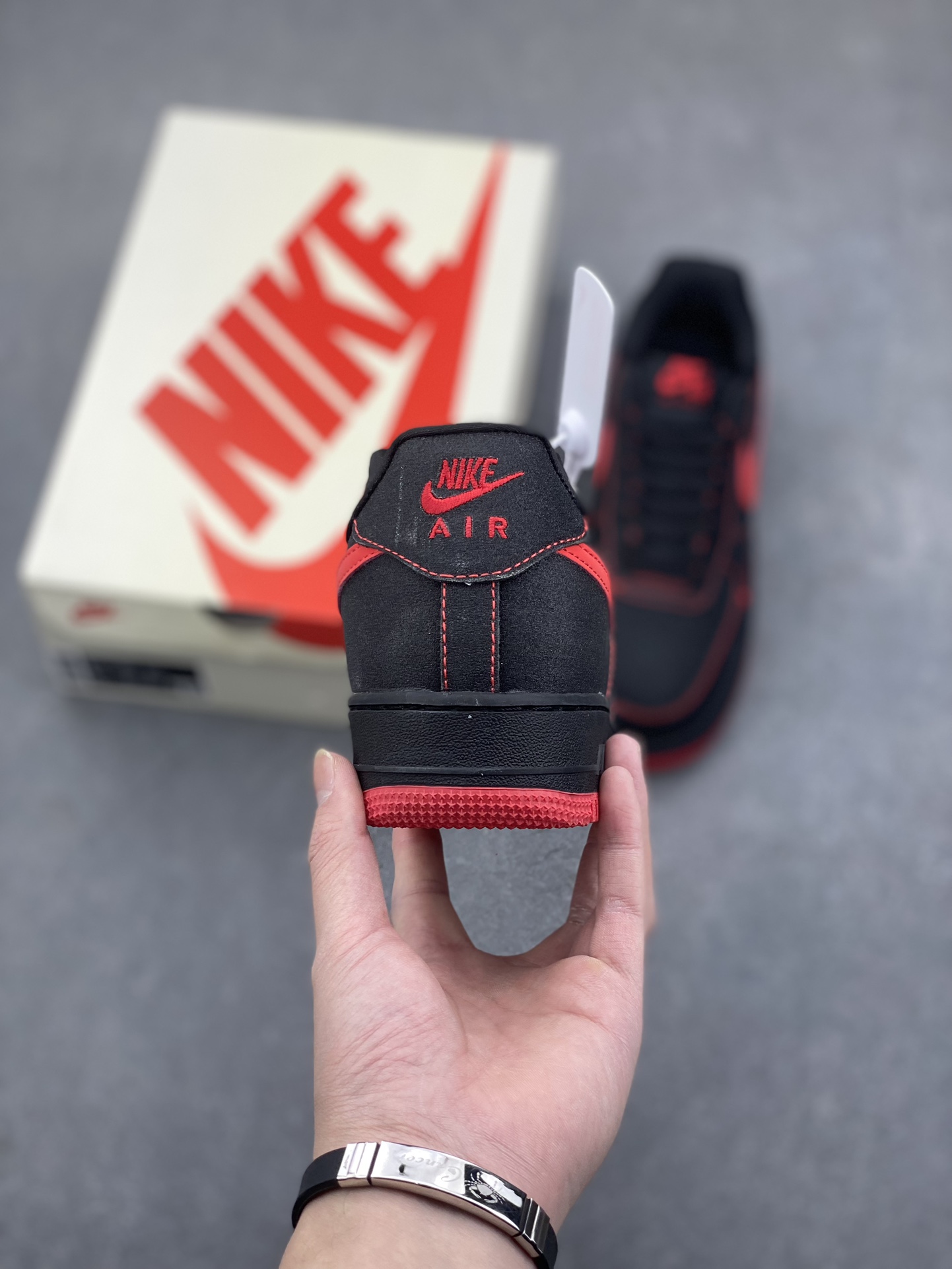 Nike Air Force 1 '07 Low Black/Red Stitching Casual Sneakers DF0188-015 5 i1734072704 7330 1