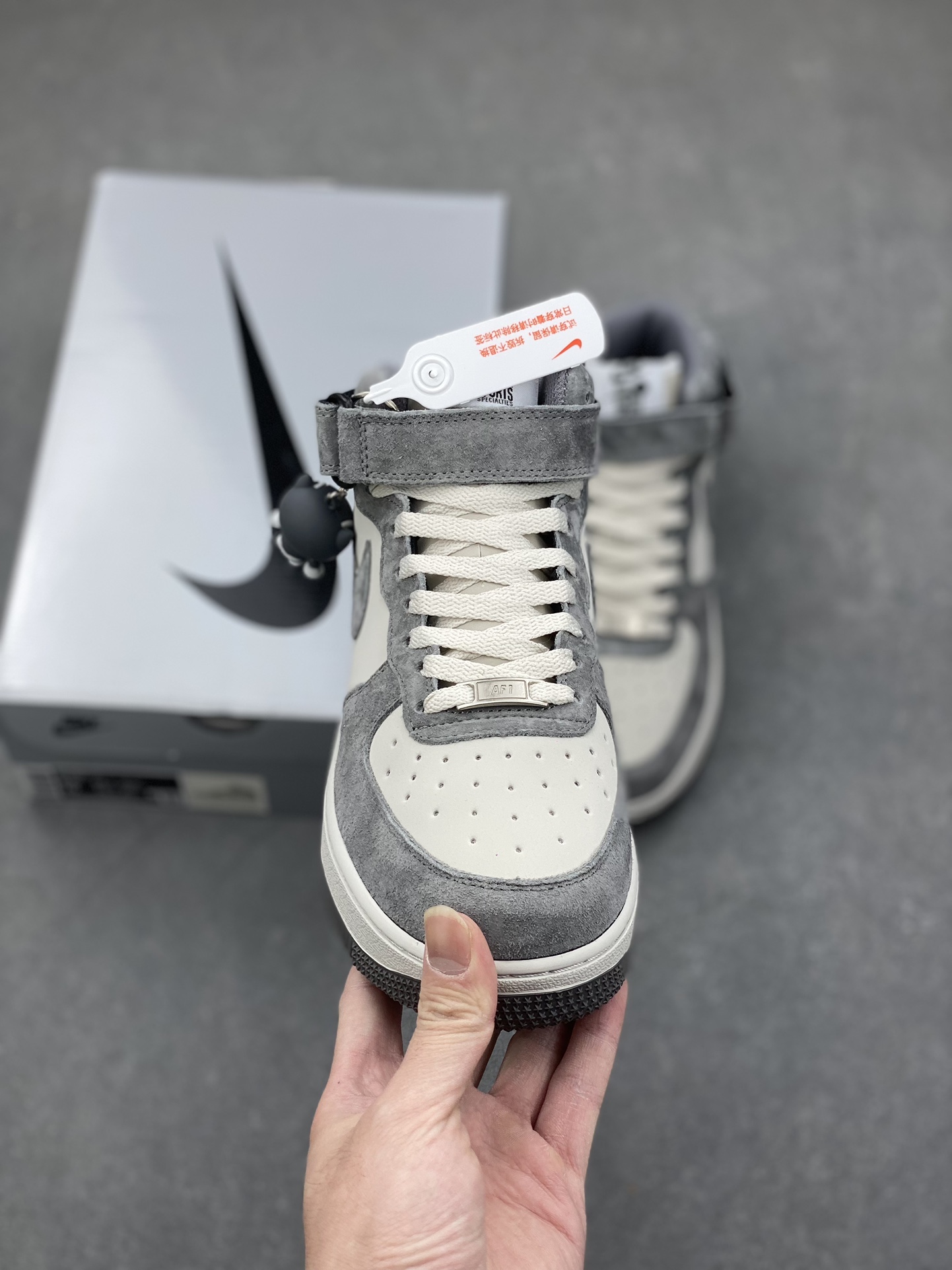 Nike Air Force 1 Mid '07 Suede Casual Sneakers - Grey/White, All Sizes 3 i1734280152 7465 4