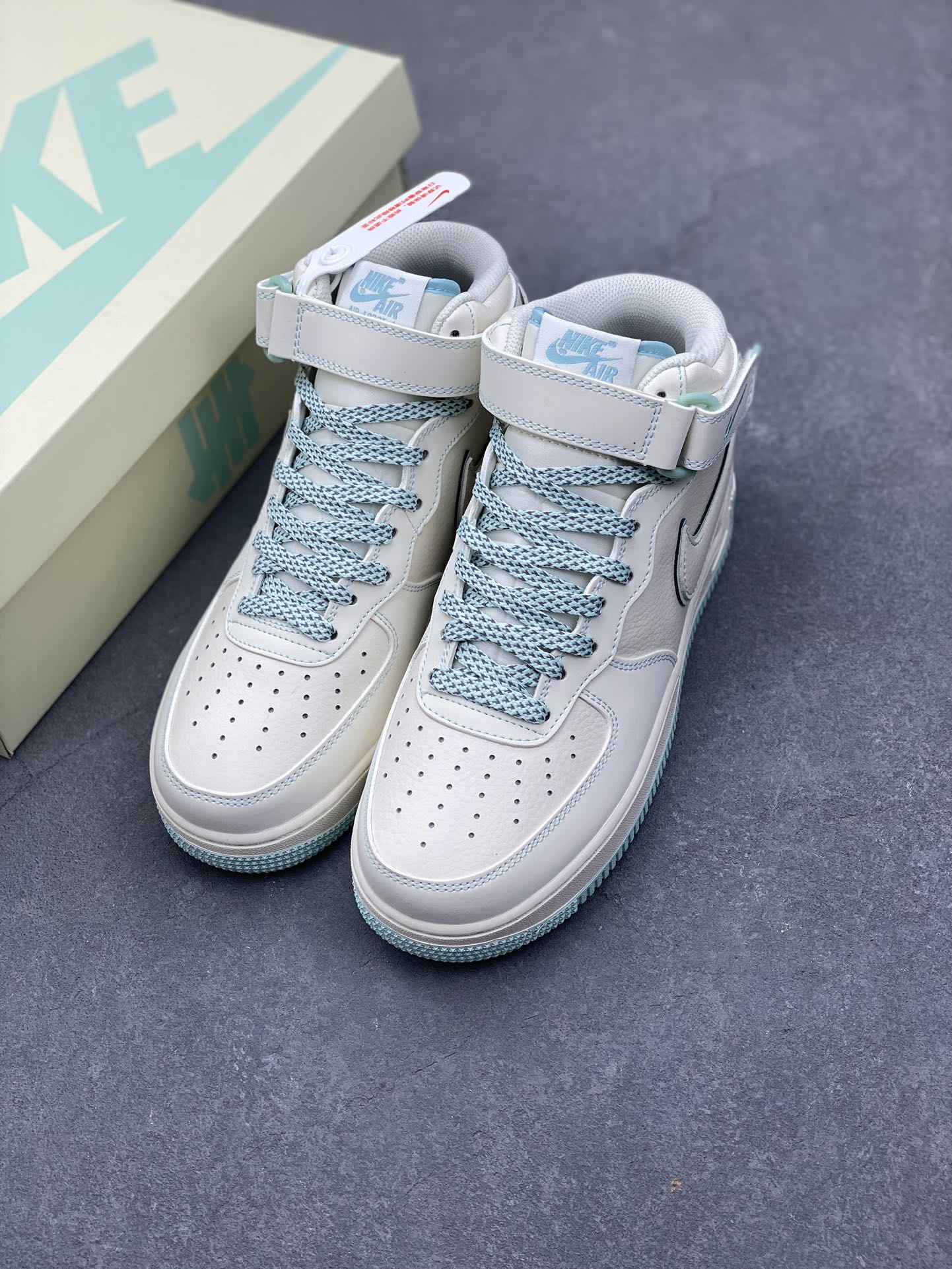 Nike X Undefeated Air Force 1 '07 Mid 'Night Marauder' Casual Sneakers 9 i1734366850 4656 8