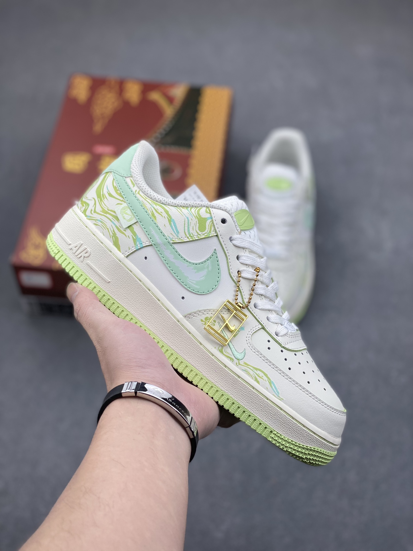 Nike Air Force 1 Low 'Green Snake' Limited Edition Green and White Sneakers 2 i1734453505 2486 0