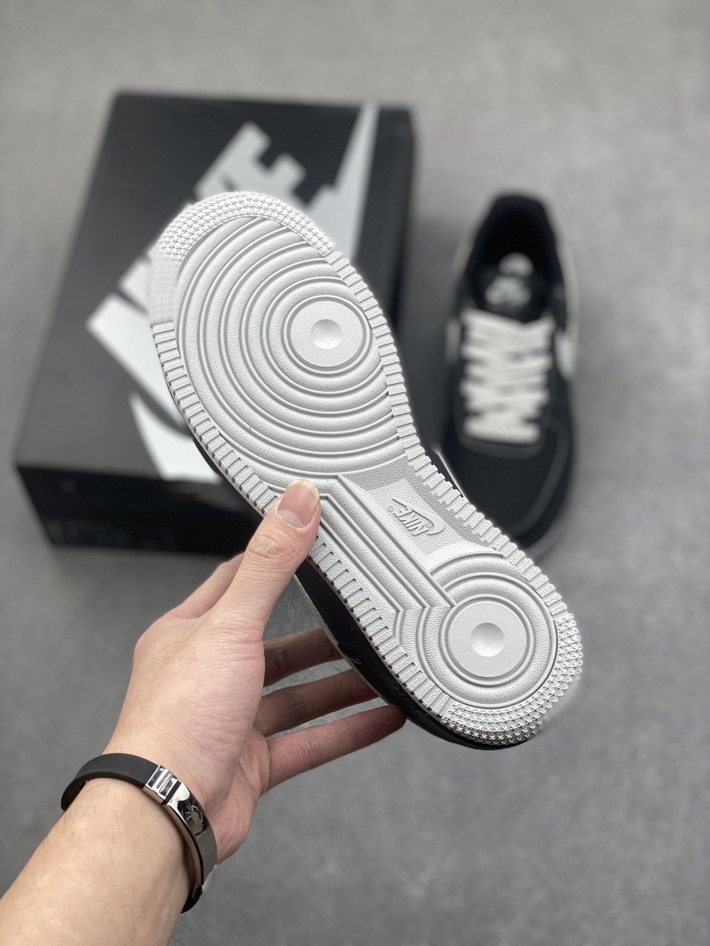 Nike Air Force 1 '07 Black/Silver Low-Top Casual Sneakers - DH5696-228 7 i1734453619 9800 5