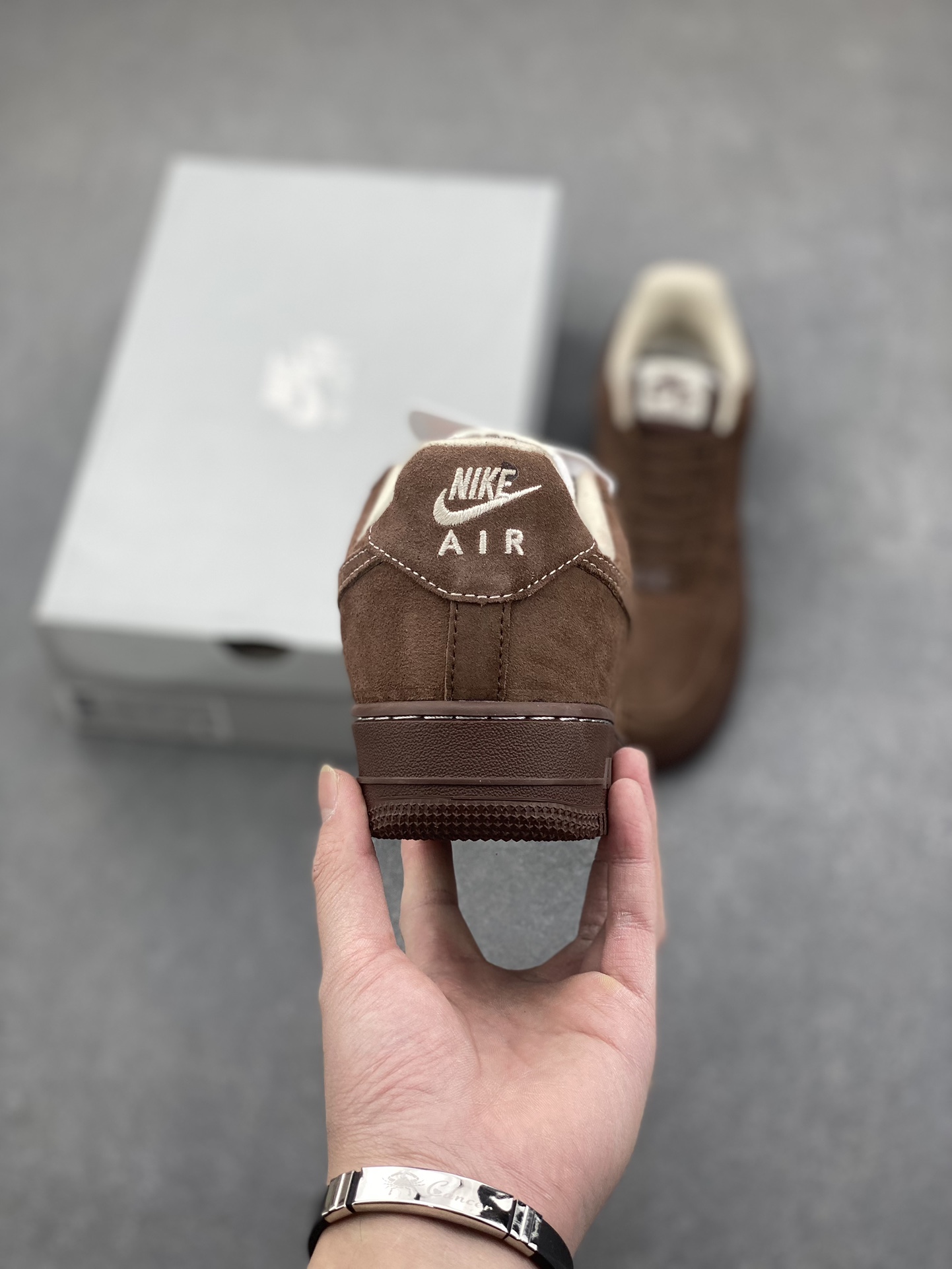 Nike Air Force 1 '07 Low Casual Sneakers - Brown Suede - FQ8901-259 5 i1734453712 5519 8