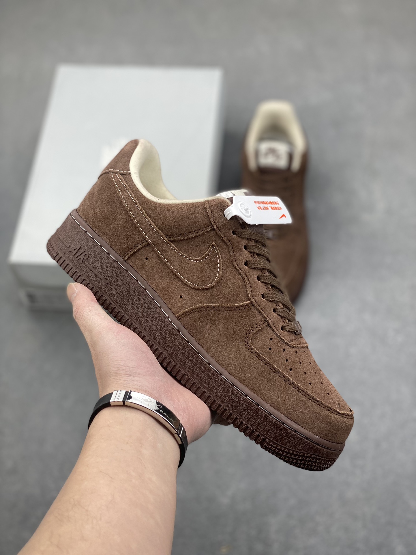 Nike Air Force 1 '07 Low Casual Sneakers - Brown Suede - FQ8901-259 2 i1734453712 7119 5