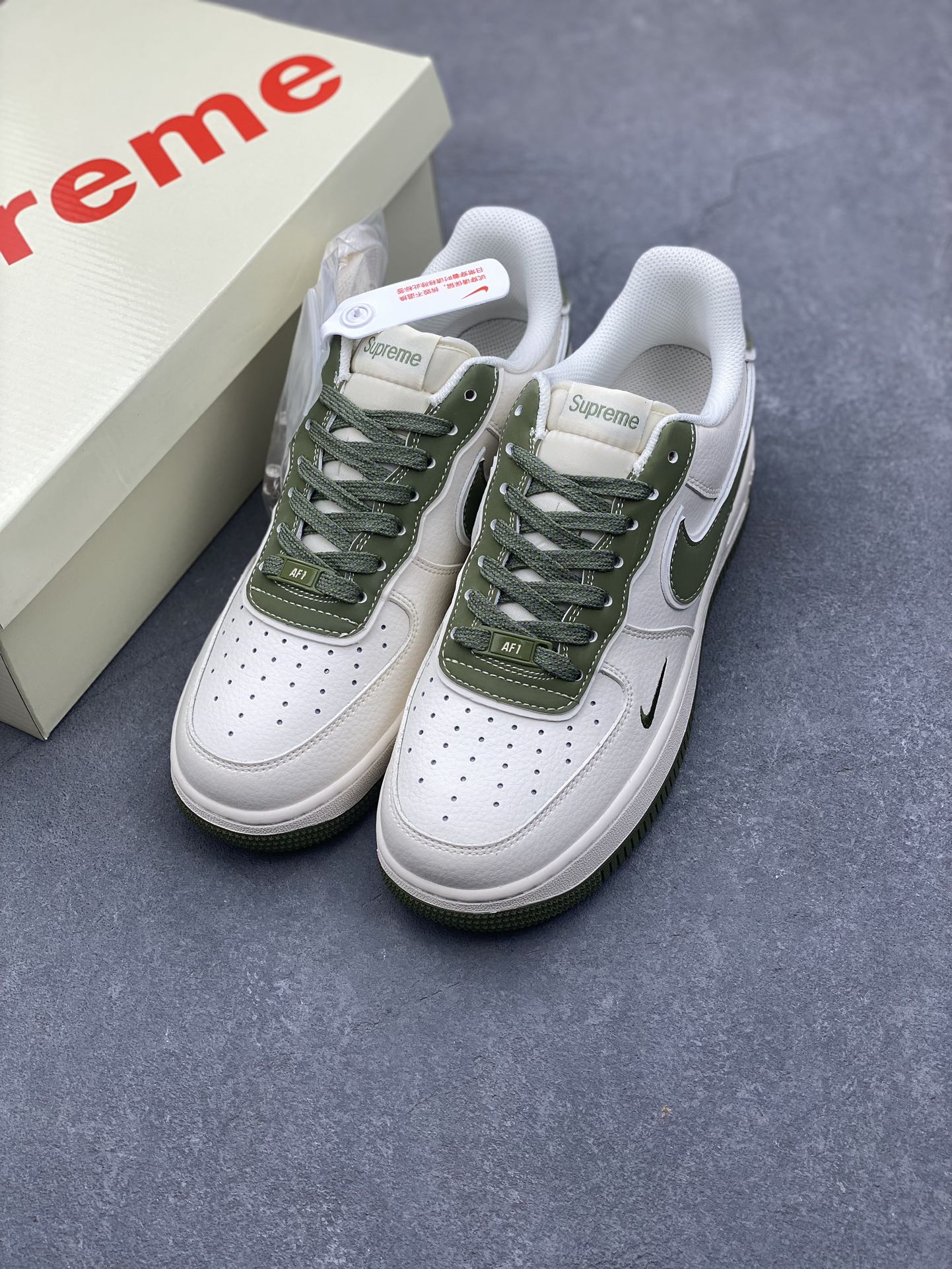 Nike Air Force 1 '07 Low Stone Island Supreme Collab - Olive Green 9 i1734454101 7680 5