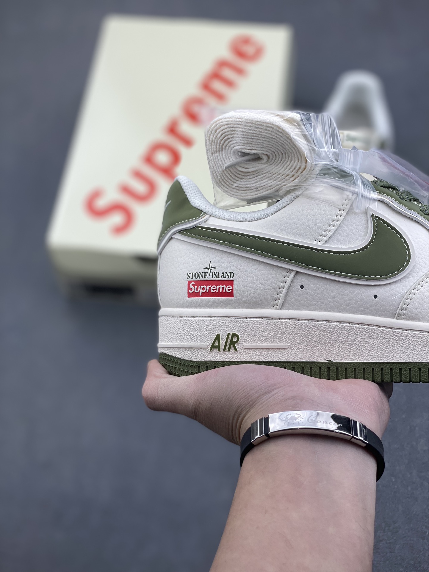 Nike Air Force 1 '07 Low Stone Island Supreme Collab - Olive Green 6 i1734454102 8512 8