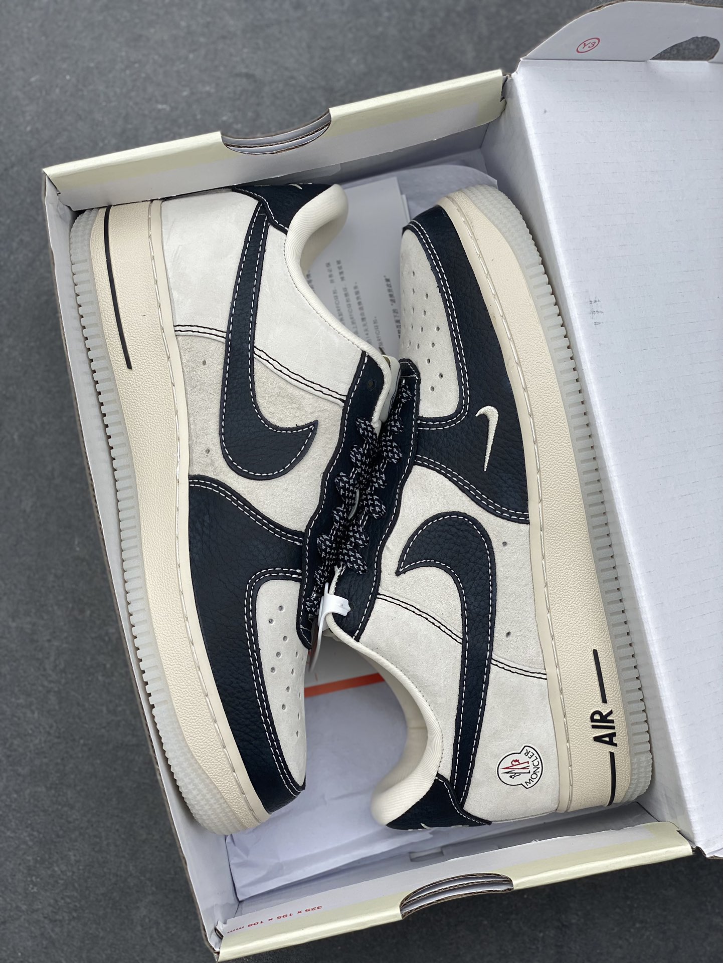 Nike Air Force 1 '07 Low Moncler Collab Black Leather Pigskin Sneakers 10 i1734454144 8964 7
