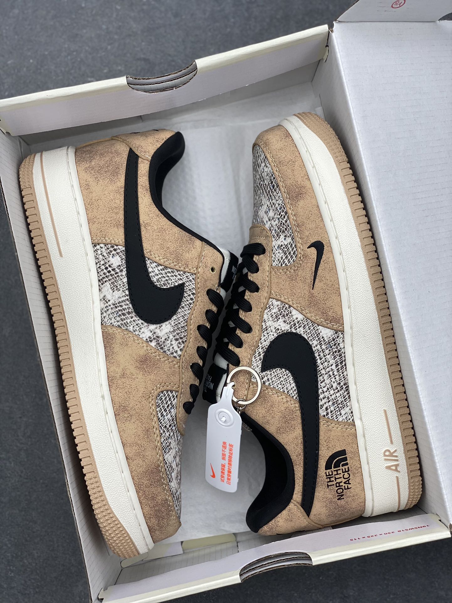 Nike Air Force 1 '07 Low The North Face Collab Sneakers - Mesh Brown 10 i1734454208 1000 0
