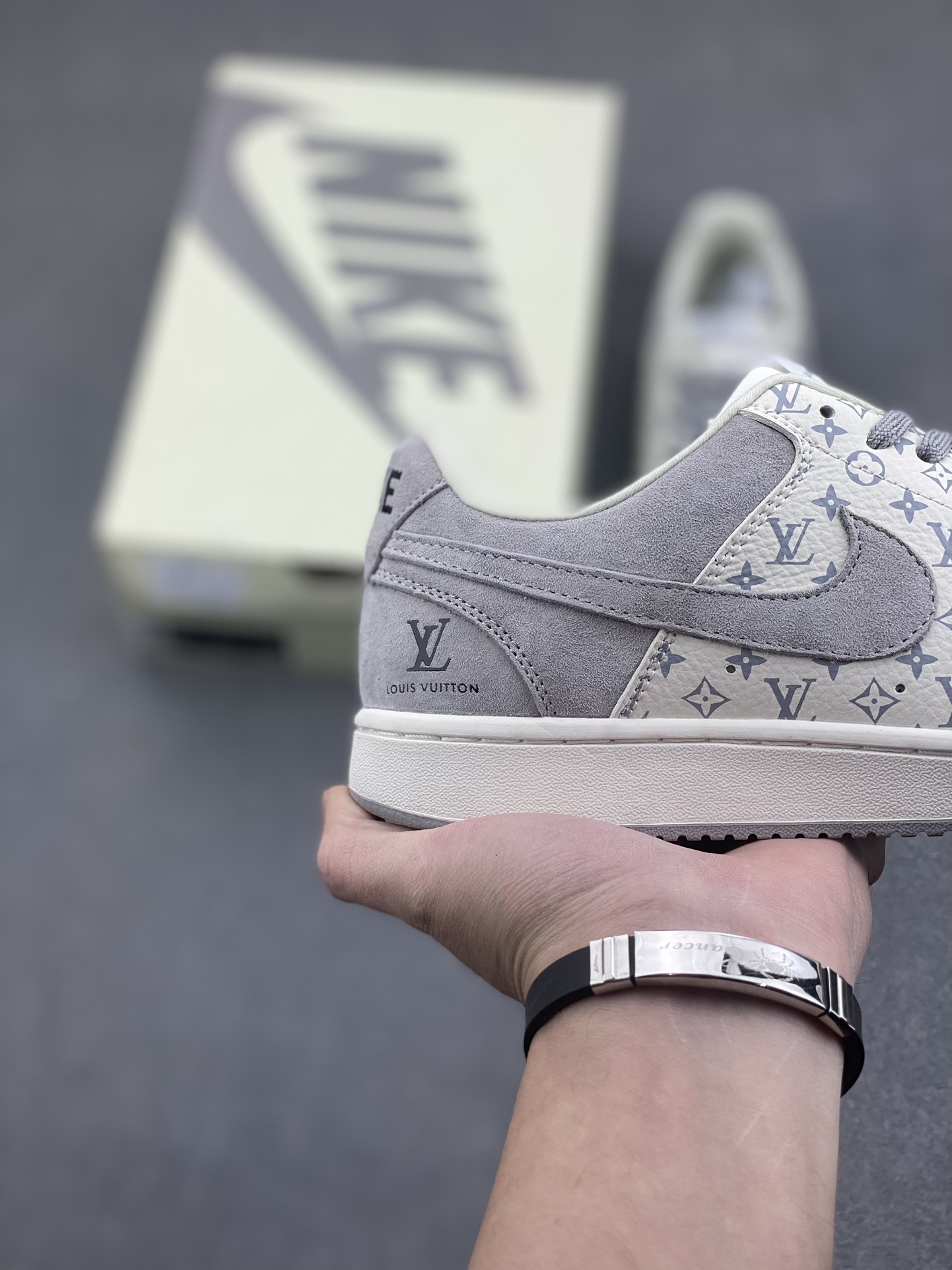 Nike Ebernon Low x Louis Vuitton Custom Sneakers - Premium Leather, Breathable 6 i1734541335 1904 2